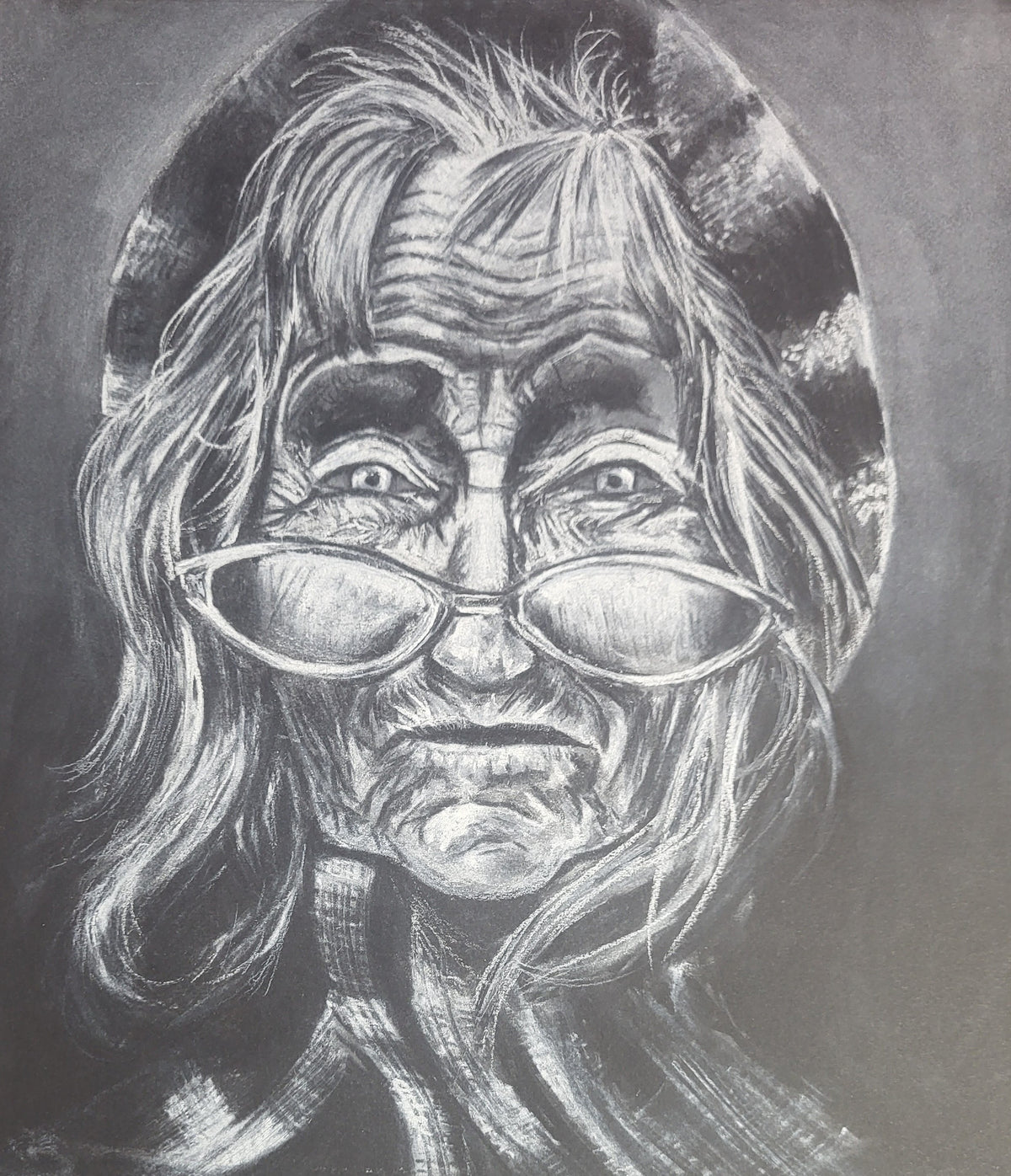 Retrato anciana. Original disponible · pieza única.