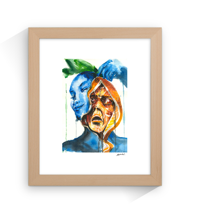 La cáscara sonreía. La pulpa miraba. Prints.