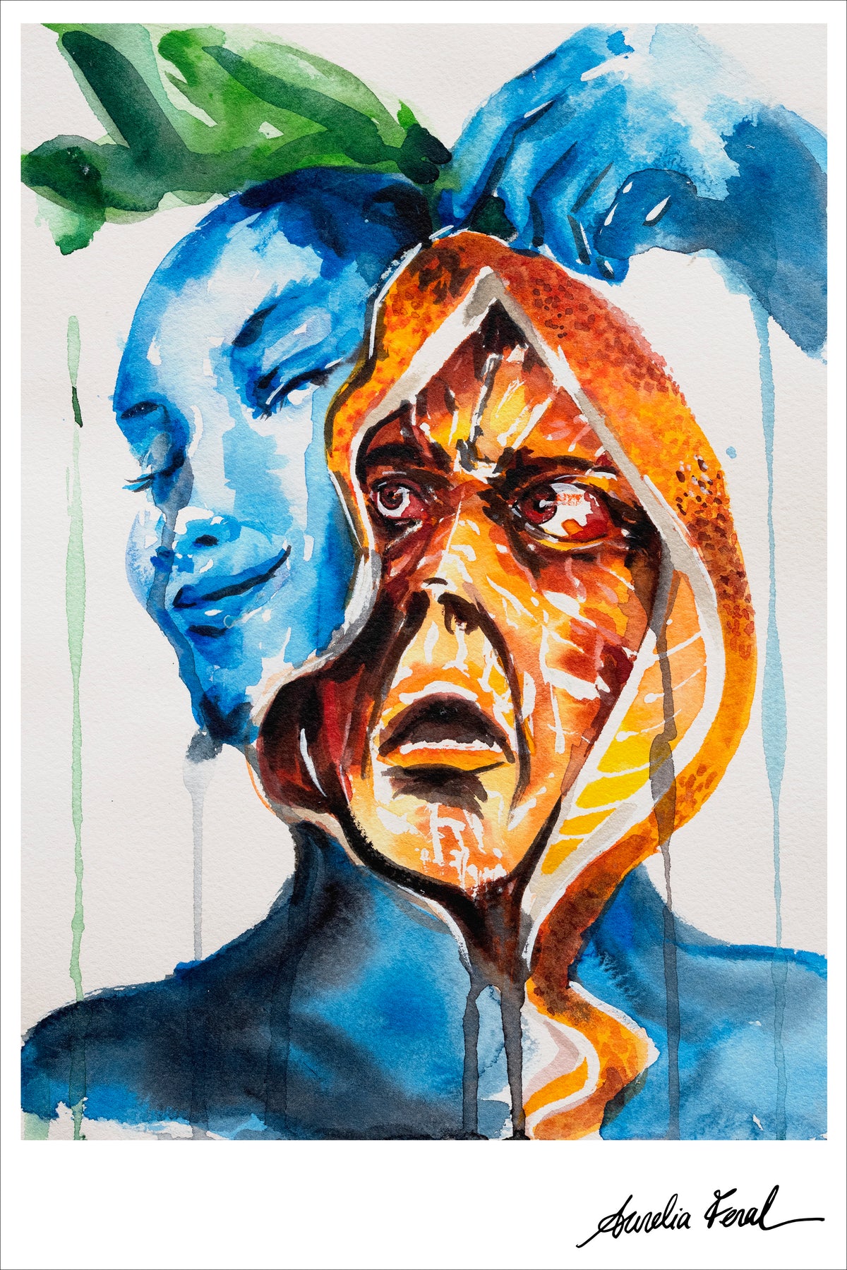 La cáscara sonreía. La pulpa miraba. Láminas artísticas.