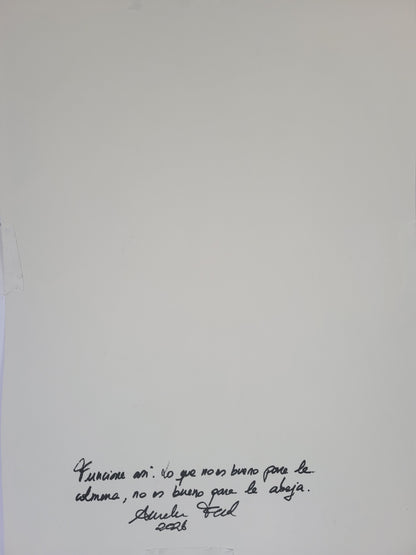 Funciona así. Lo que no es bueno para la colmena, no es bueno para la abeja. Original disponible · pieza única.