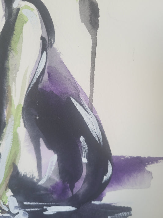 Que no se note el dolor. La tinta era defensa. La vergüenza vino después. Original disponible · pieza única..