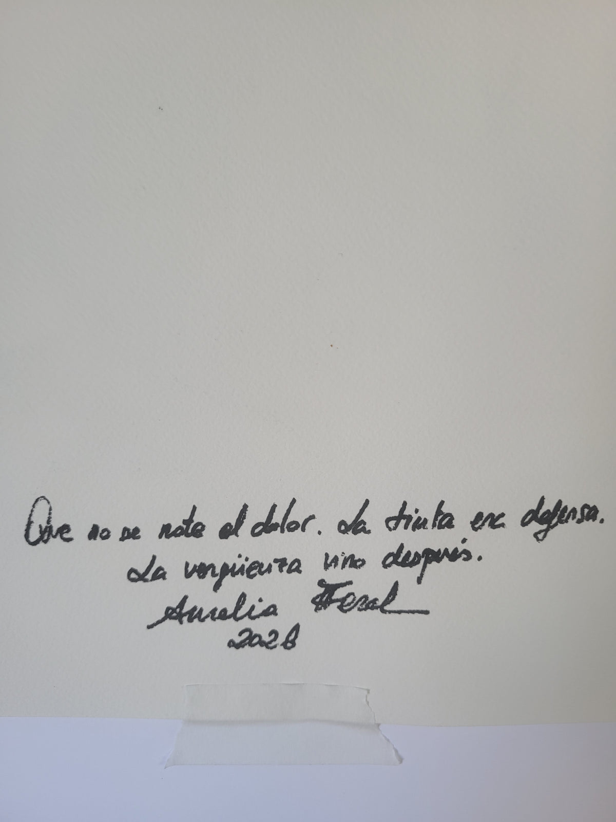 Que no se note el dolor. La tinta era defensa. La vergüenza vino después. Original