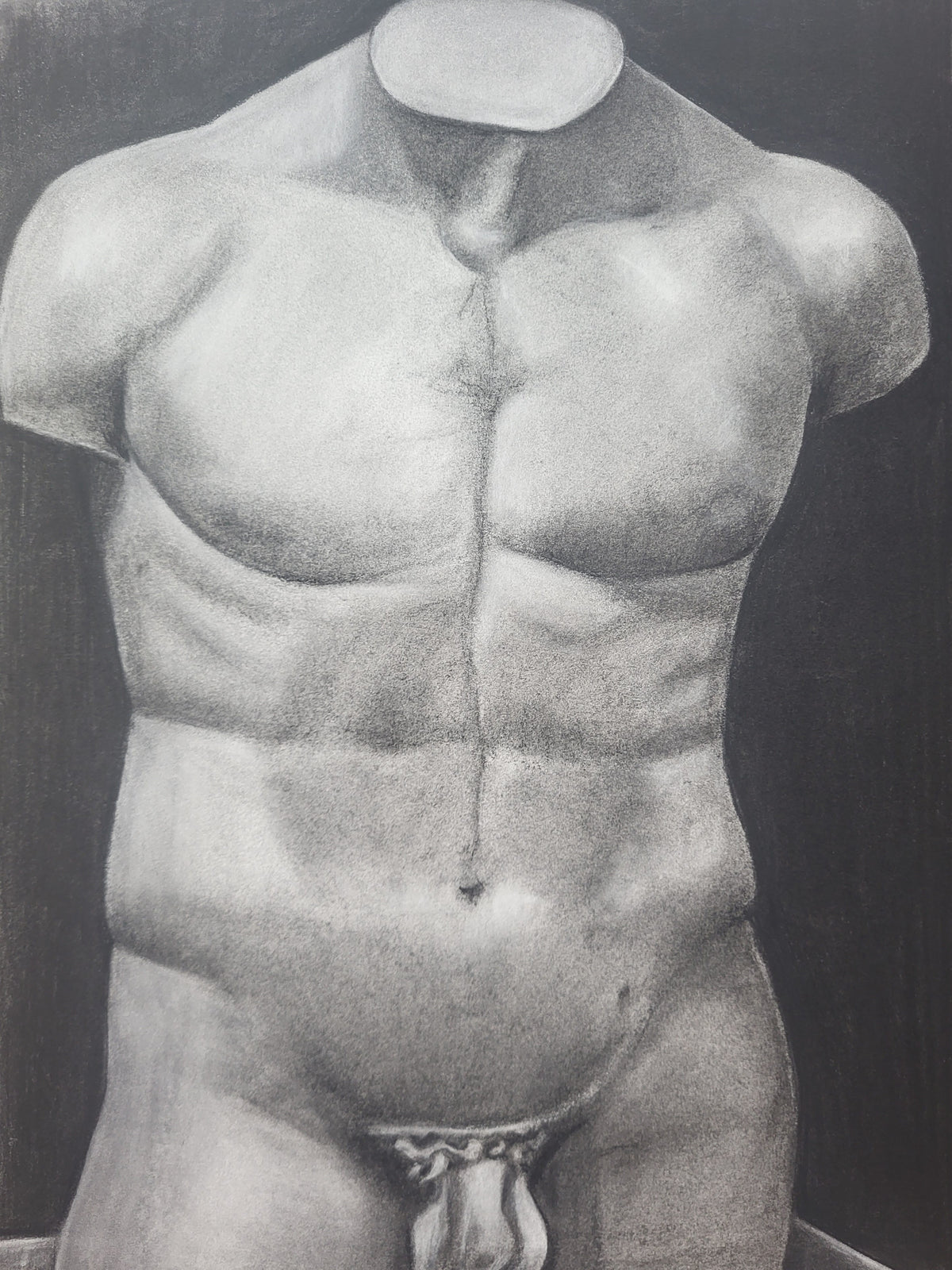 Pareja de torsos escultóricos. Original disponible · pieza única.