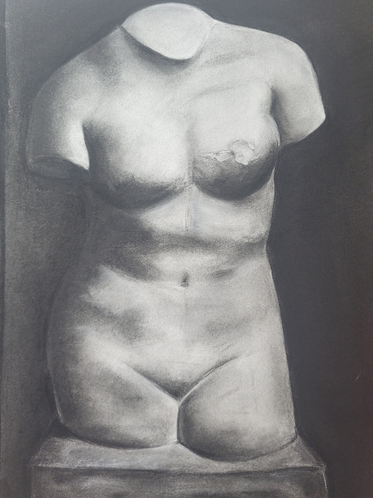 Pareja de torsos escultóricos. Original disponible · pieza única.