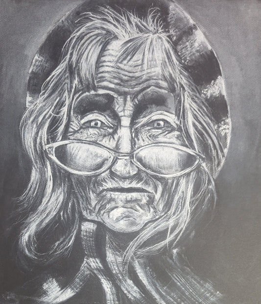 Retrato anciana. Original disponible · pieza única.
