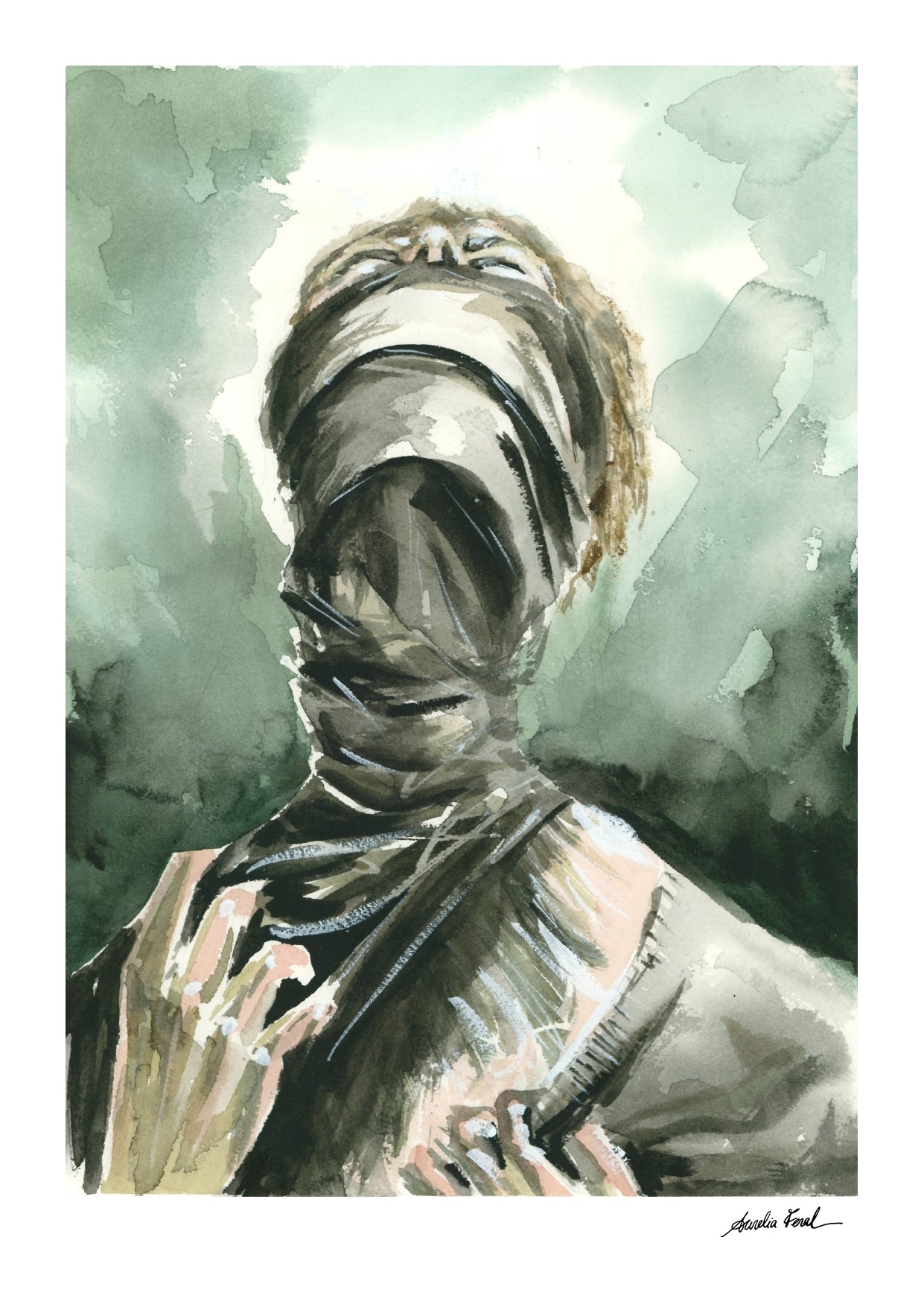 Ansiedad. No falta aire. Falta salida. Prints.