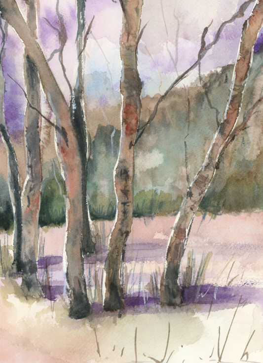 Bosque en otoño. Original disponible · pieza única.