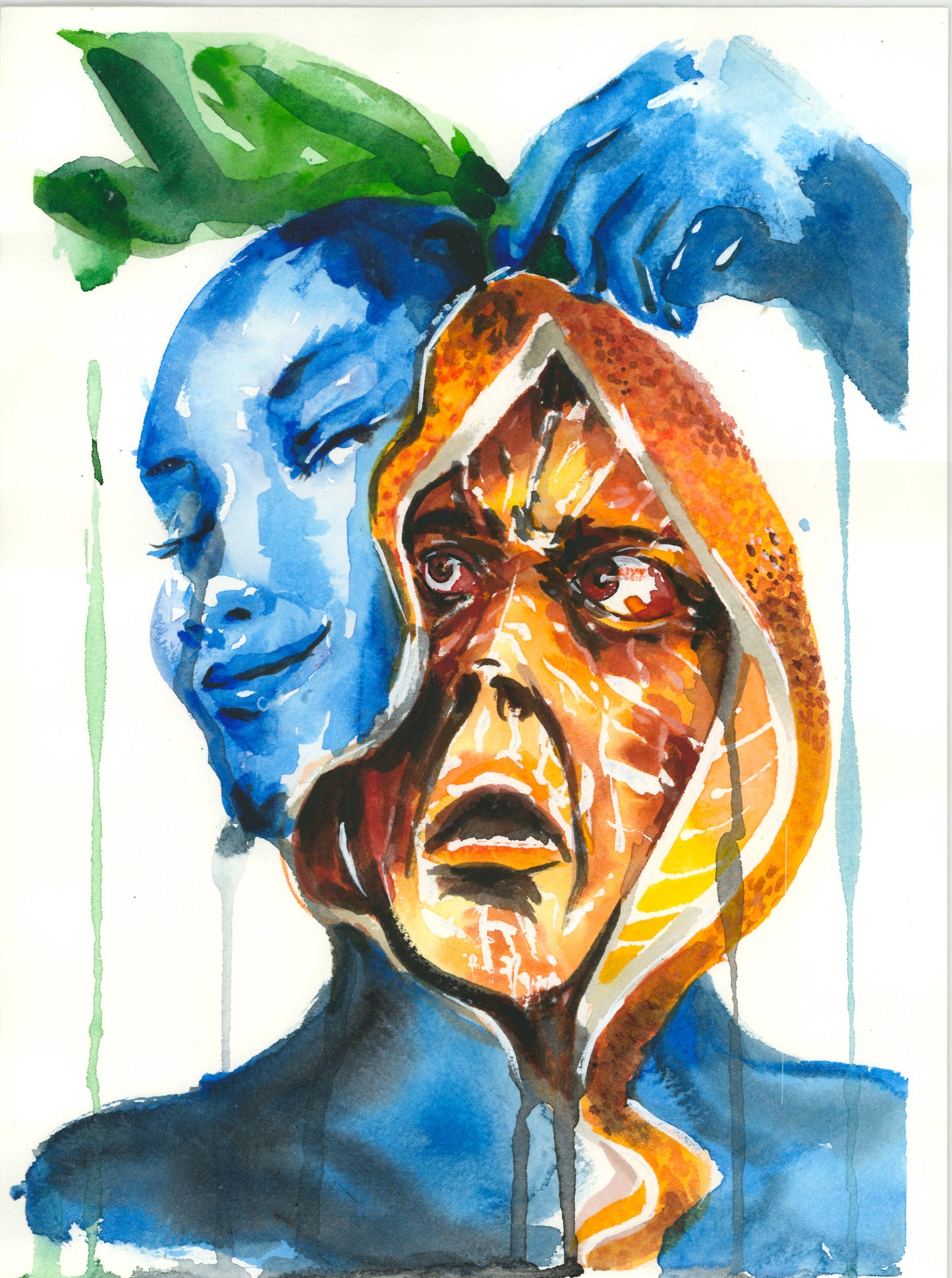 La cáscara sonreía. La pulpa miraba. Original.