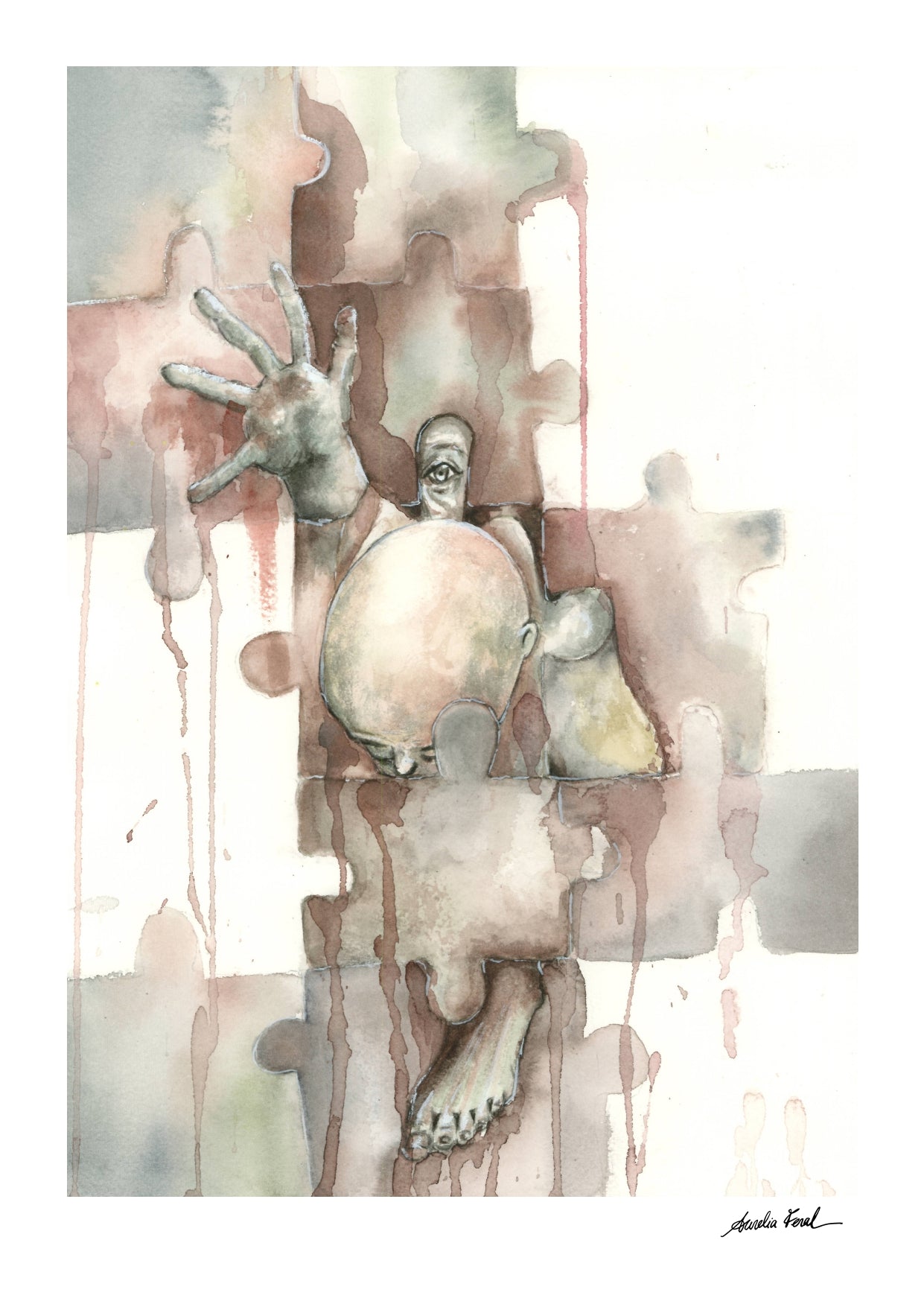 Encajar también hiere. El mundo pidió una forma. El cuerpo tenía otra. Prints.