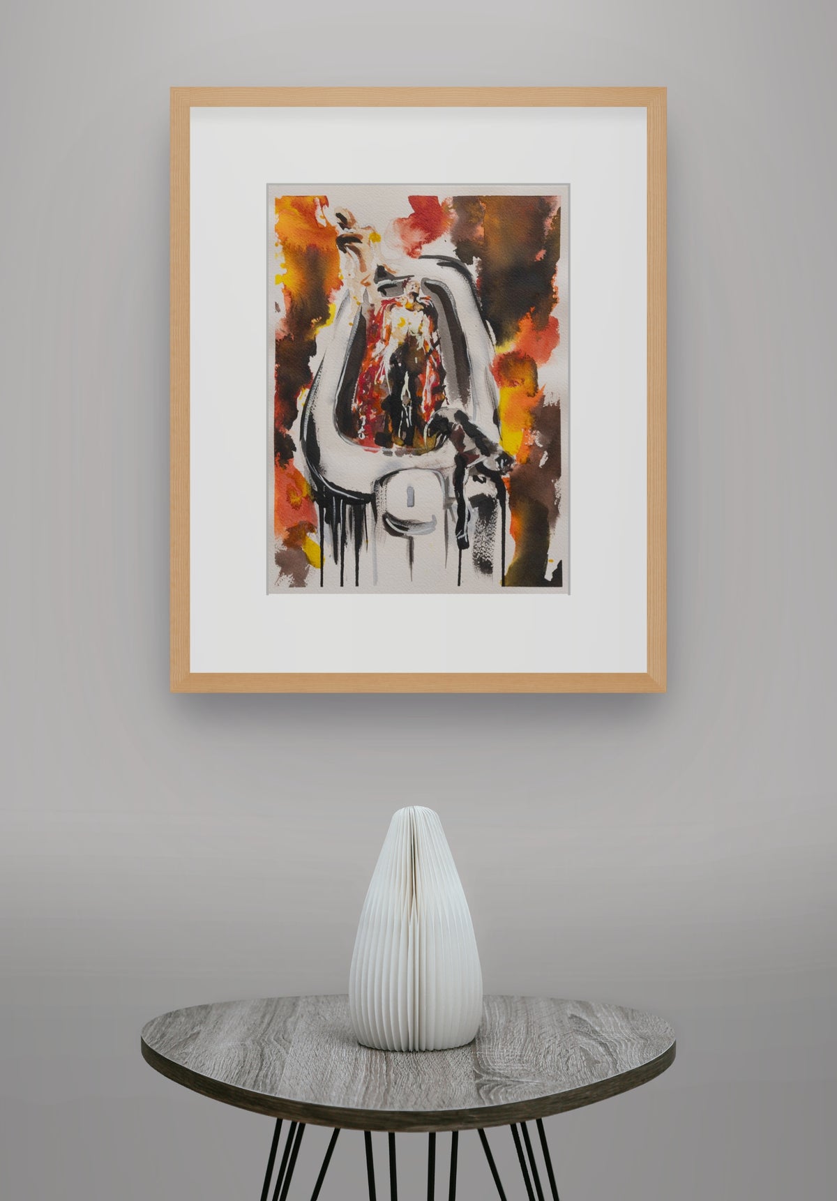 Hasta estar hecha. Lo justo transforma. Un minuto más destruye. Original disponible · pieza única.