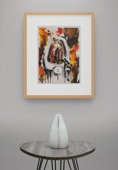 Hasta estar hecha. Lo justo transforma. Un minuto más destruye. Original disponible · pieza única.