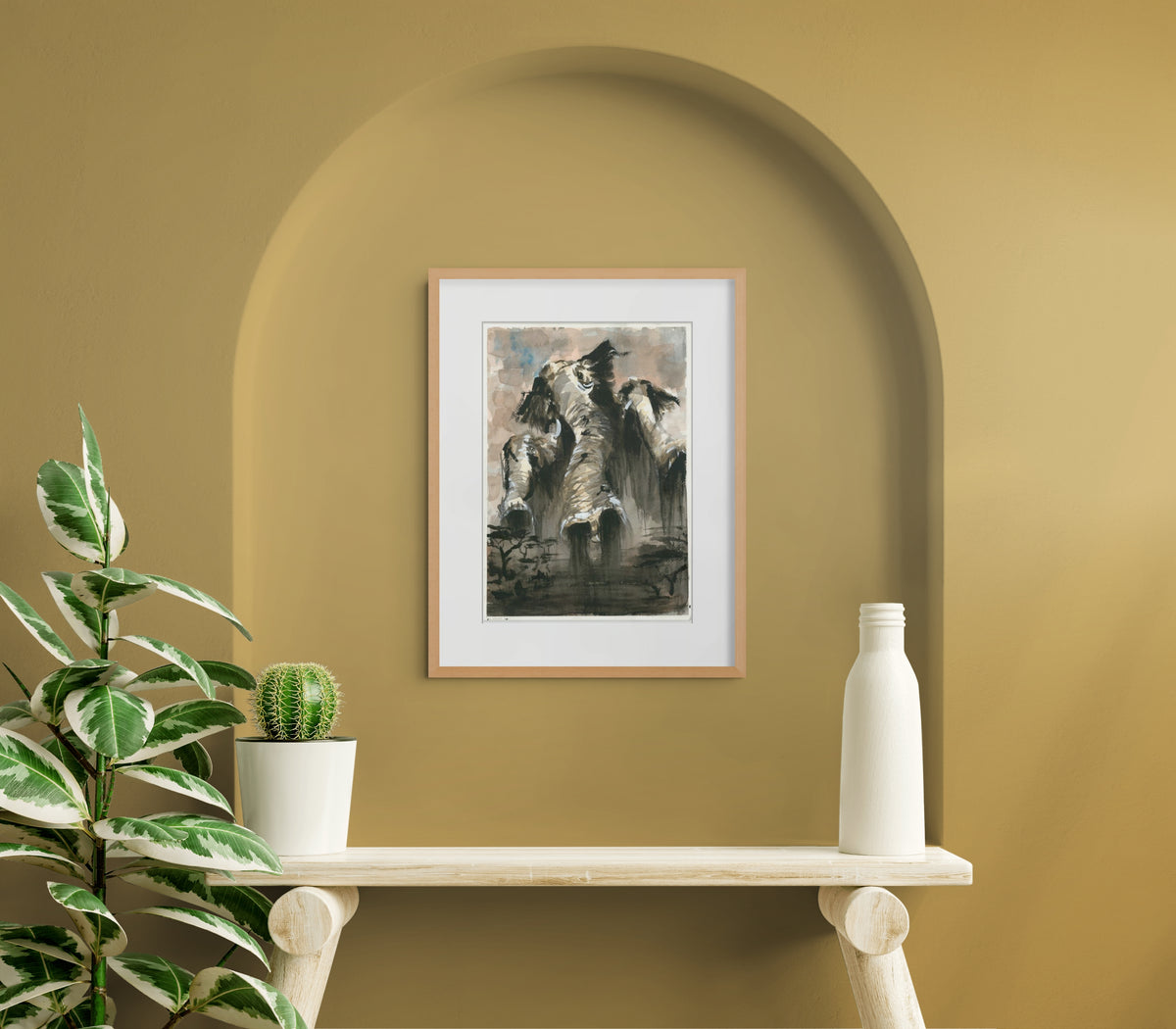 Elefante. No te persigue. Por eso no puedes huir. Original.
