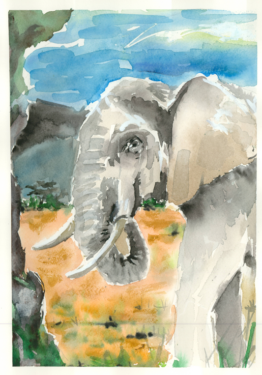 Elefante. Original.