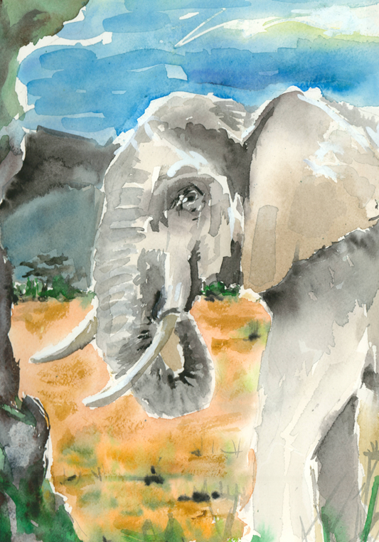 Elefante. Original disponible · pieza única.